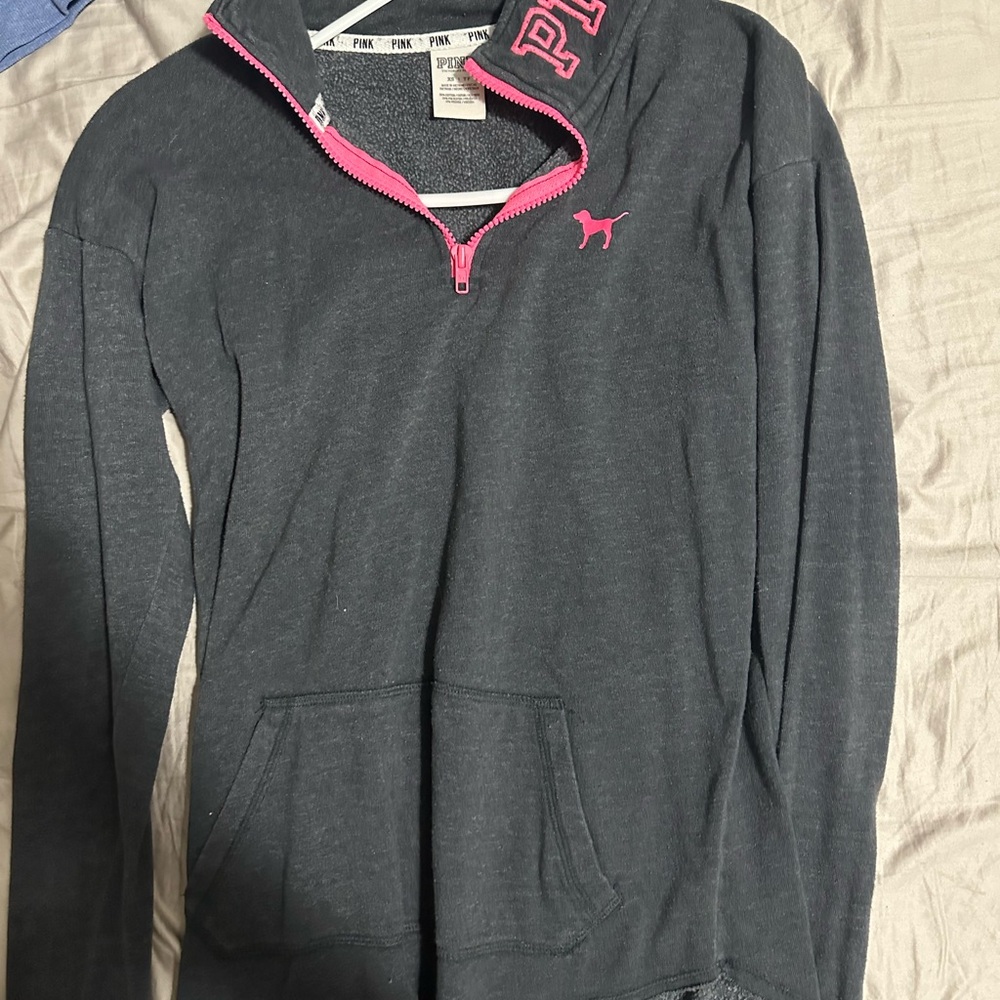 Vs Pink bundle of 7 half zip sweatshirts